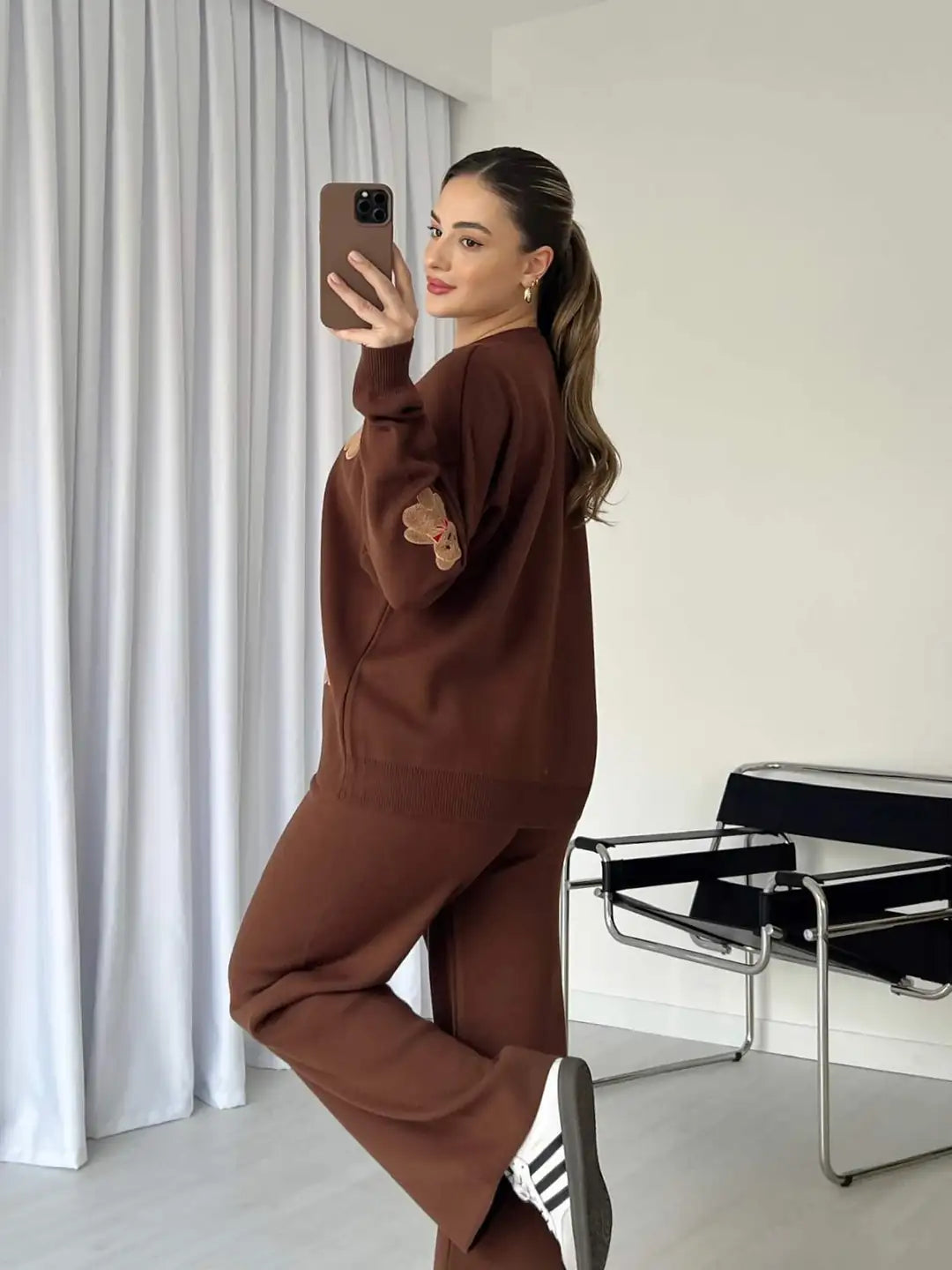 CH 586 BearCraze 3D Print Winter Fleece Co-ords Set - Saimwear