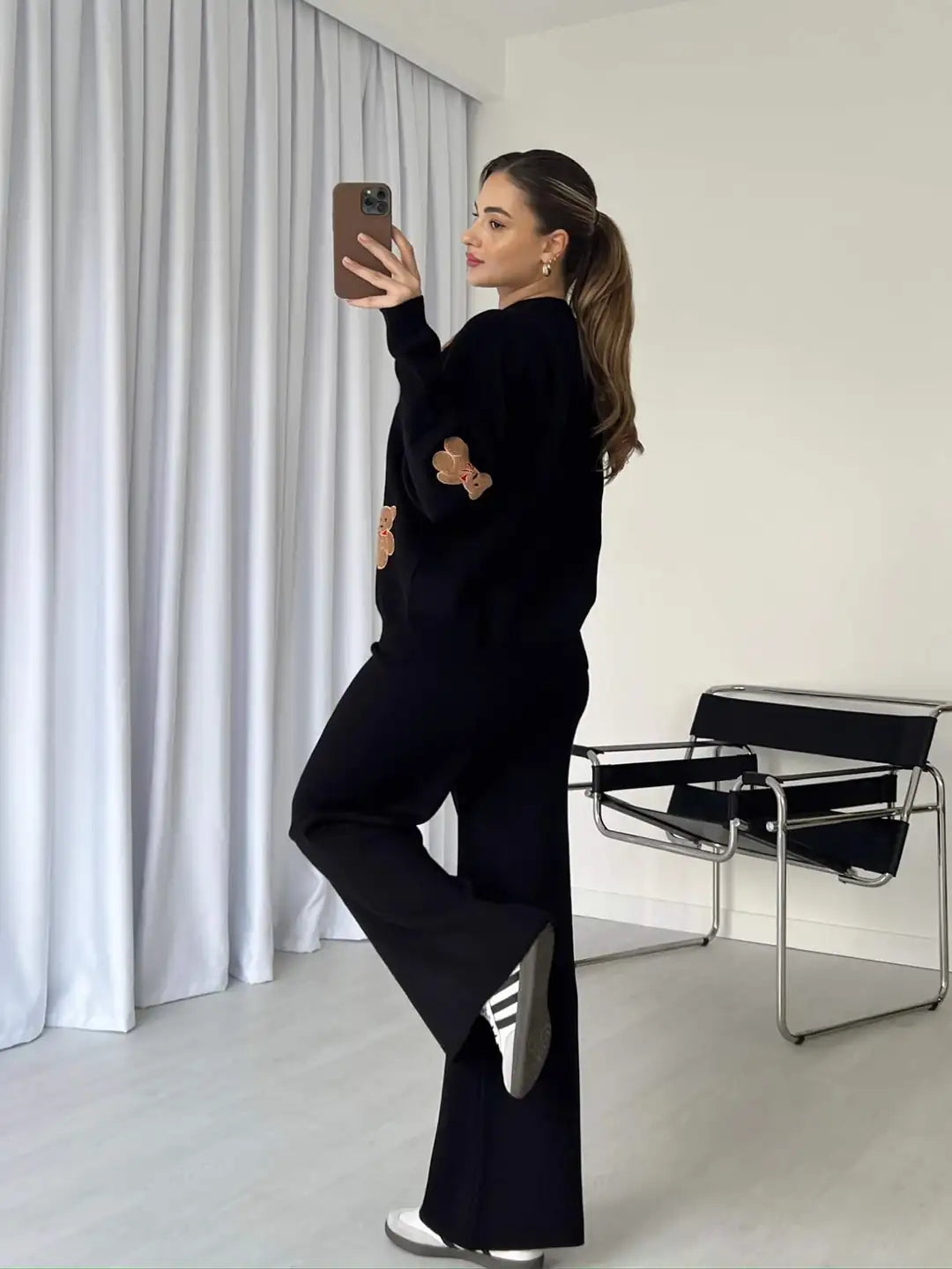 CH 586 BearCraze 3D Print Winter Fleece Co-ords Set - Saimwear