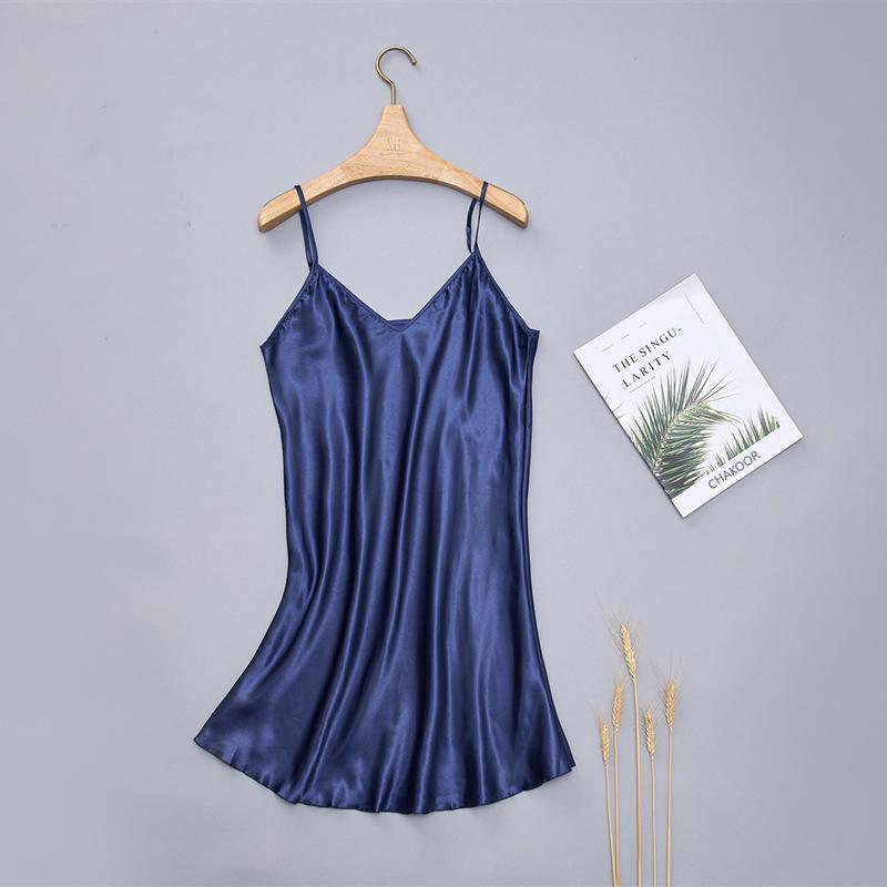 Long Silk Intimate Casual Women Sleepwear Top Chk # P40 - saimwear