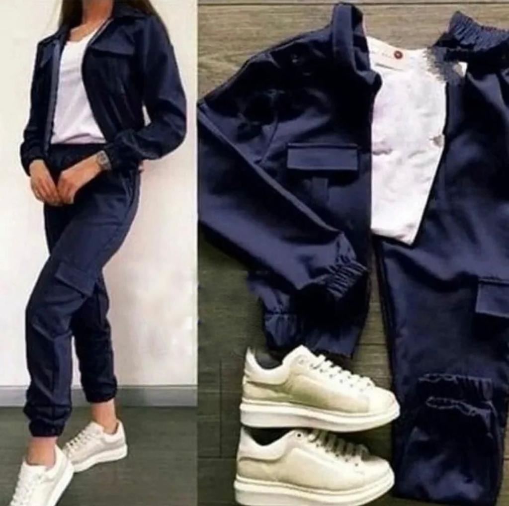 3 Pcs Winter Pocket Style Tracksuit LY-0011 - saimwear