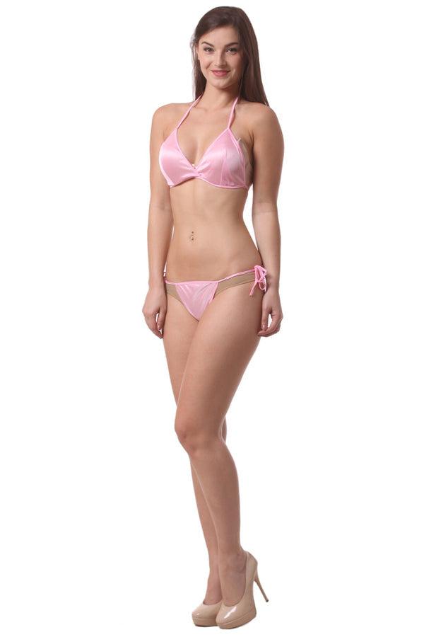 Silk Bikini Set Beach Wear Lingerie P#41 - saimwear