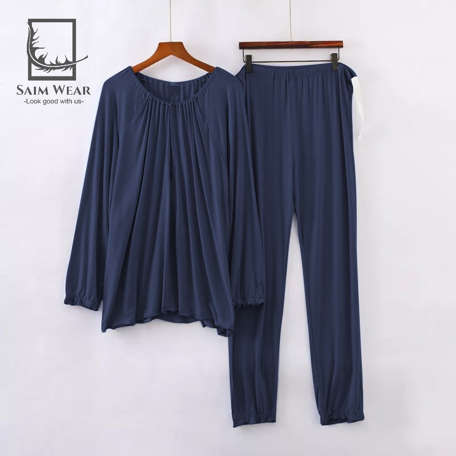 Frill Style Casual Home Wear Set SW-0093 - saimwear